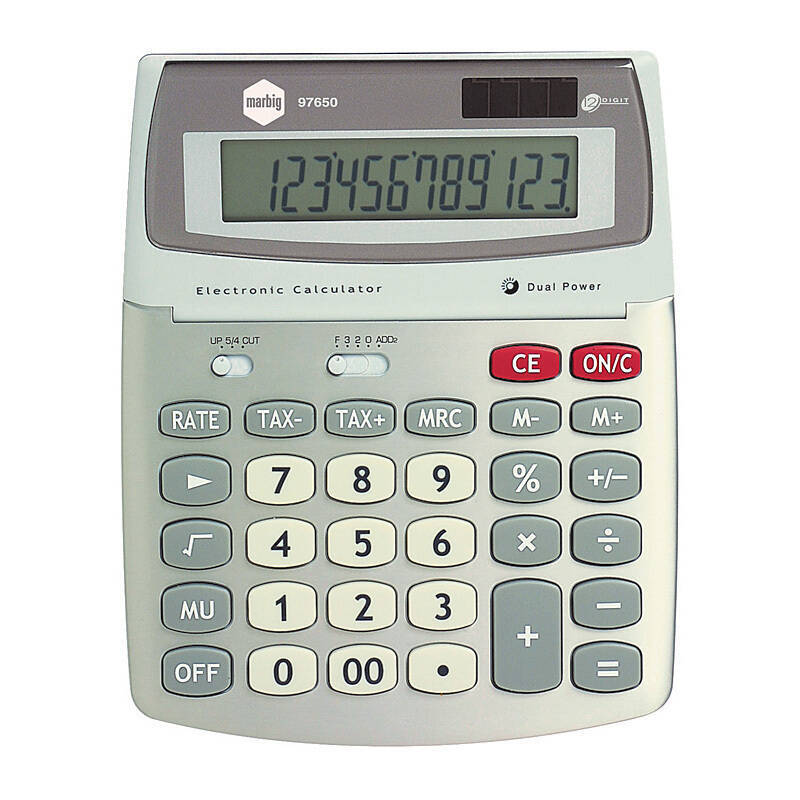 Mbg Calculator D/top 12Dig GST Marbig