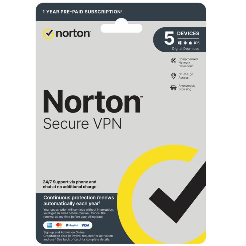 Norton Secure VPN 1U 5D 12M Norton