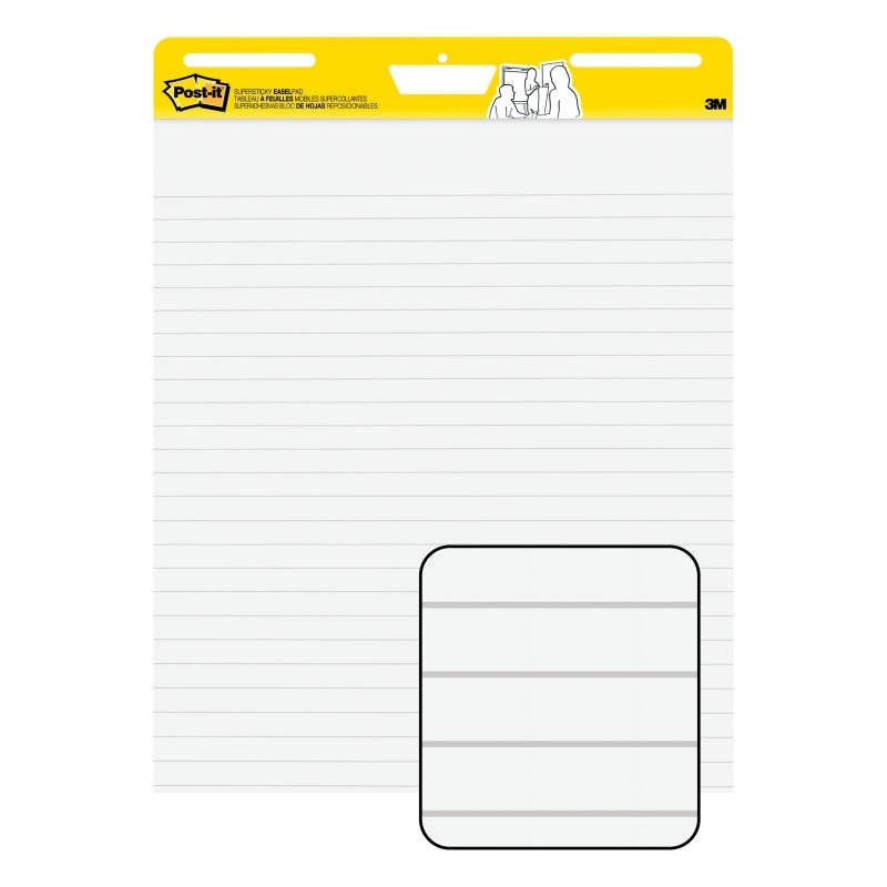 P-I SS Easel Pad Lined 561WLSS Post-It