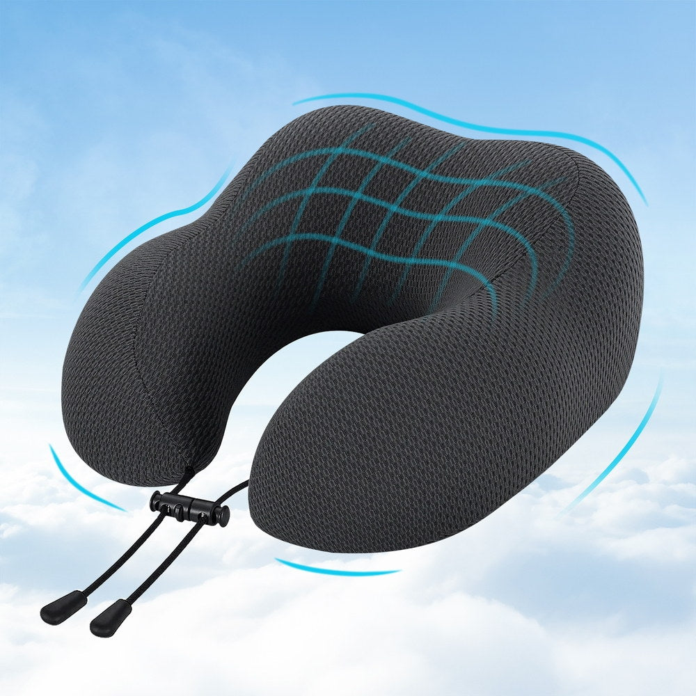 Giselle Bedding Travel Neck Pillow U-Shape Support Memory Foam Plane Car Cushion Tristar Online
