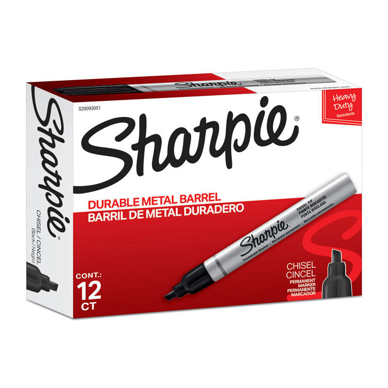 SH Metl PermMarker CT Blk Pk12 Sharpie