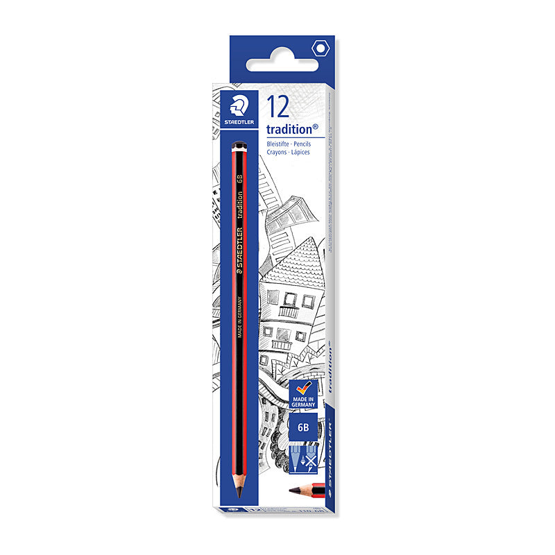 Staedtler Trad Pencil 6B Bx12 Staedtler