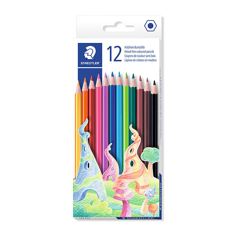 Staedtler Hex Col Pencil Bx12 Staedtler
