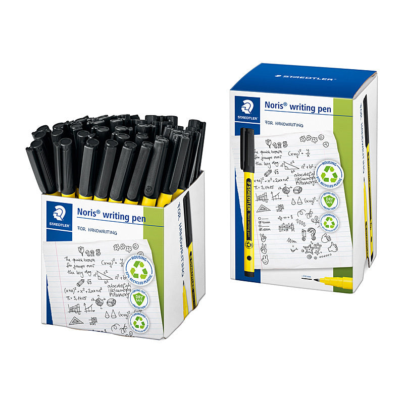 Staed Nor Writing Pen Blk Bx50 Staedtler