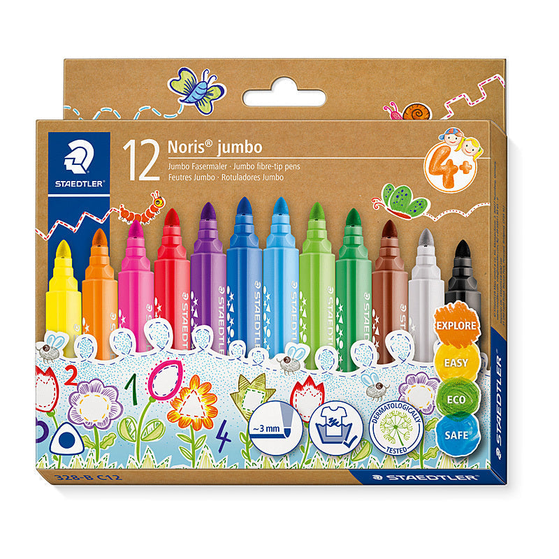 Staed NorisFibre 3mm Ast Wlt12 Staedtler
