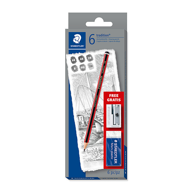 Staedtler Trad Sketch Set Pk6 Staedtler
