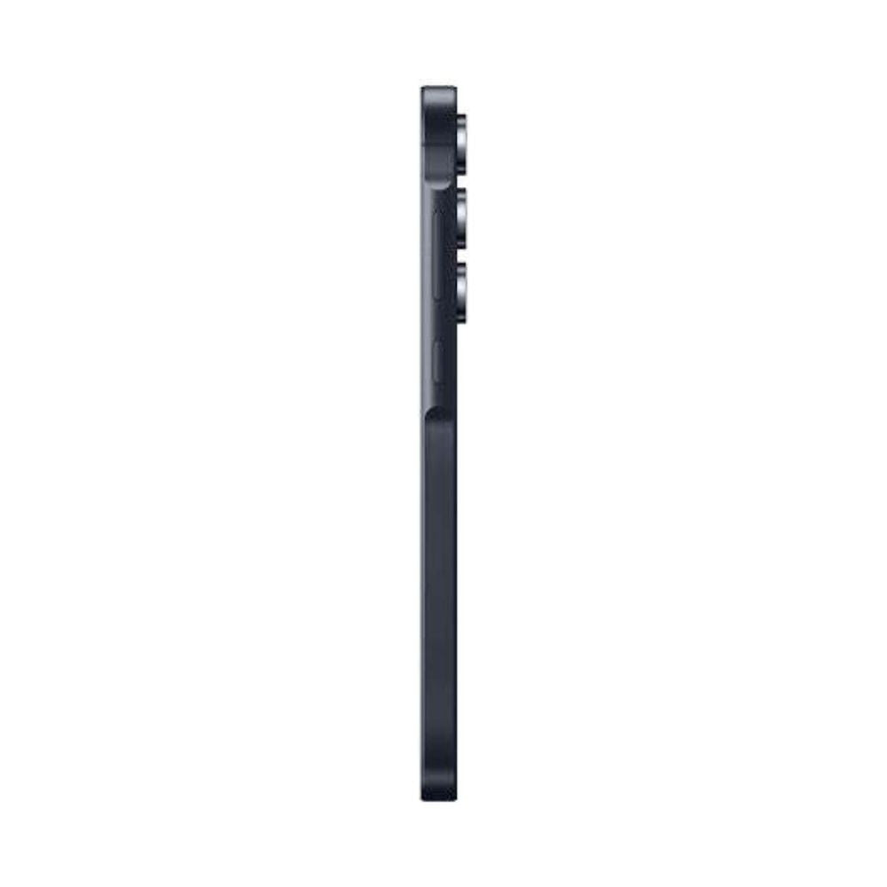Galaxy A55 5G Navy shown upright with screen and side design visible