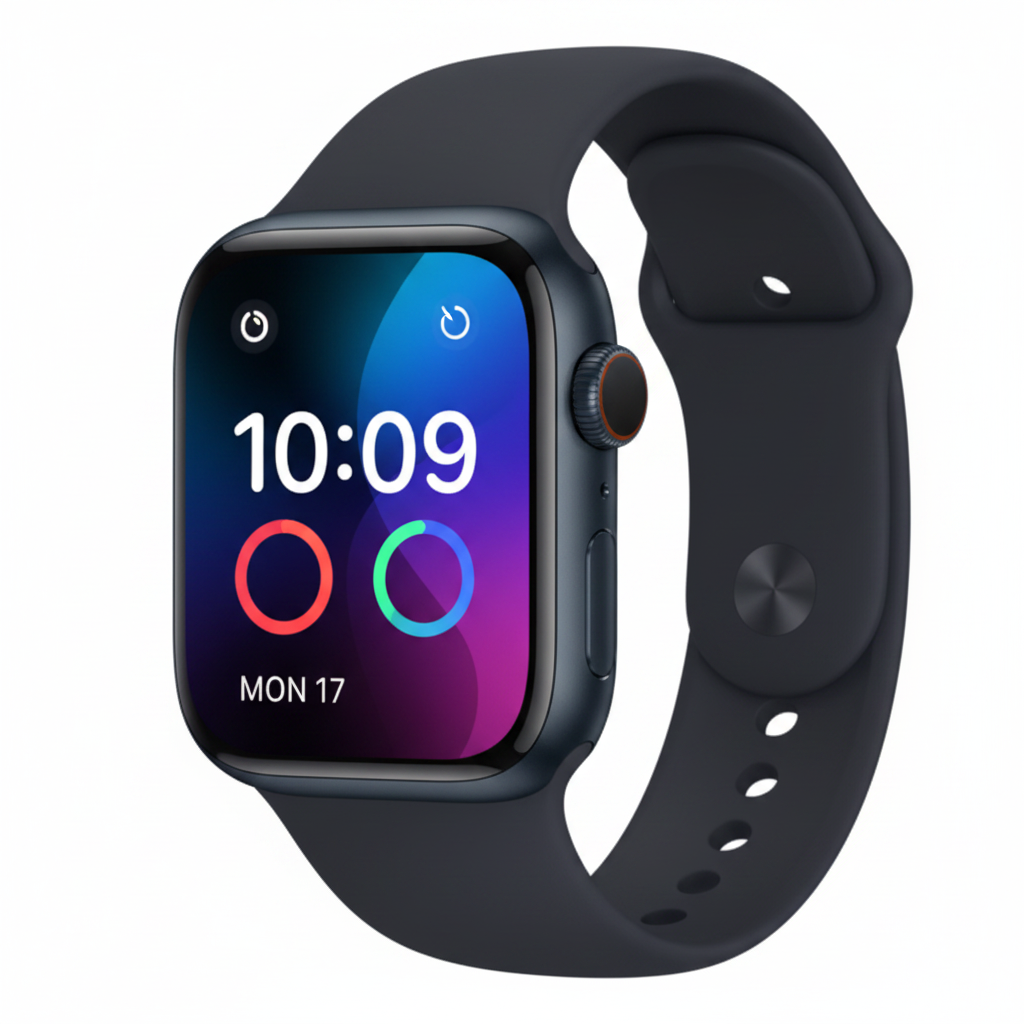 Apple Watch Series 7 45mm GPS Aluminium Case with Midnight Sport Band - Excellent - Refurbished Apple