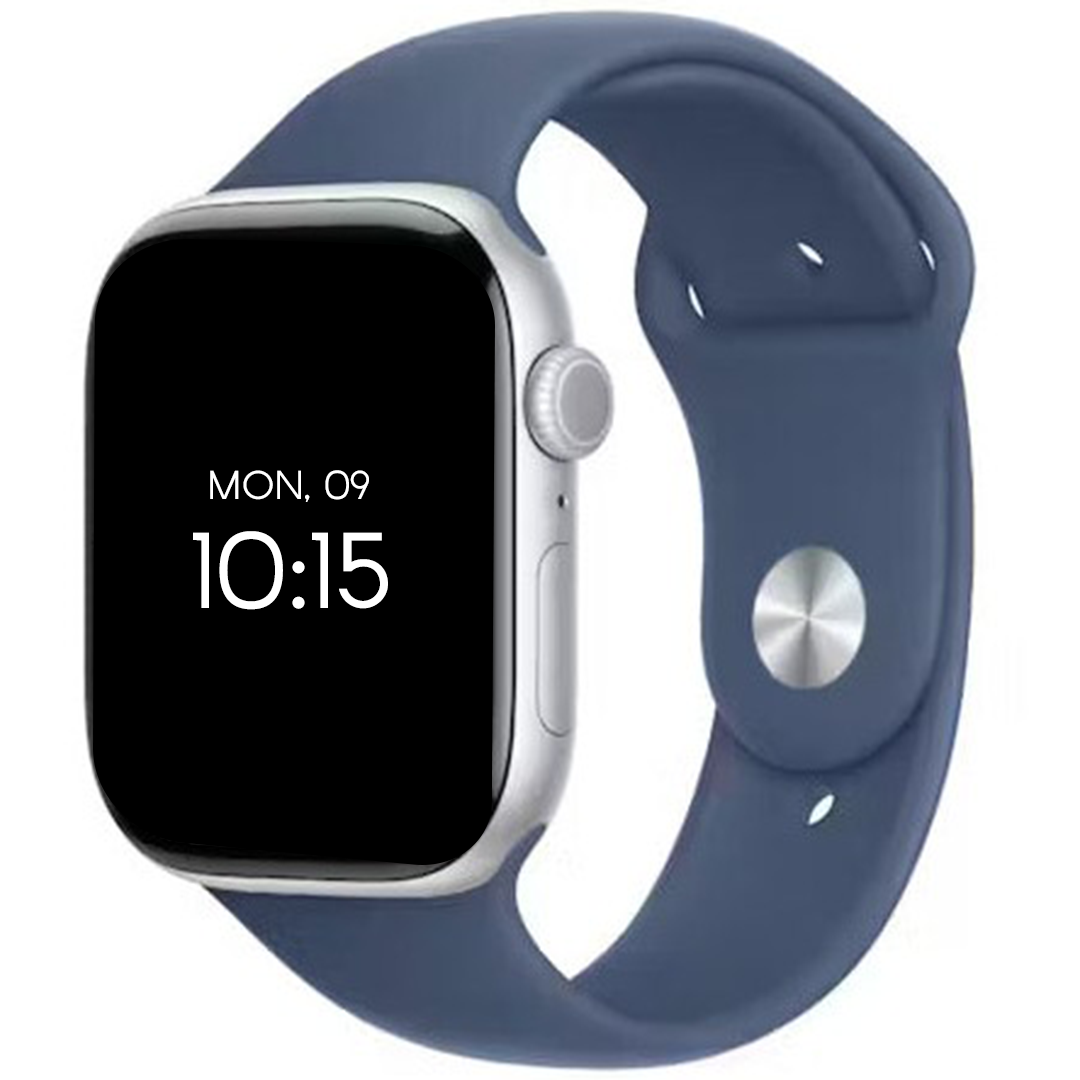 Apple Watch Series 10 GPS + Cellular 46mm Silver Aluminium Case with Denim Sport Band - AU Version