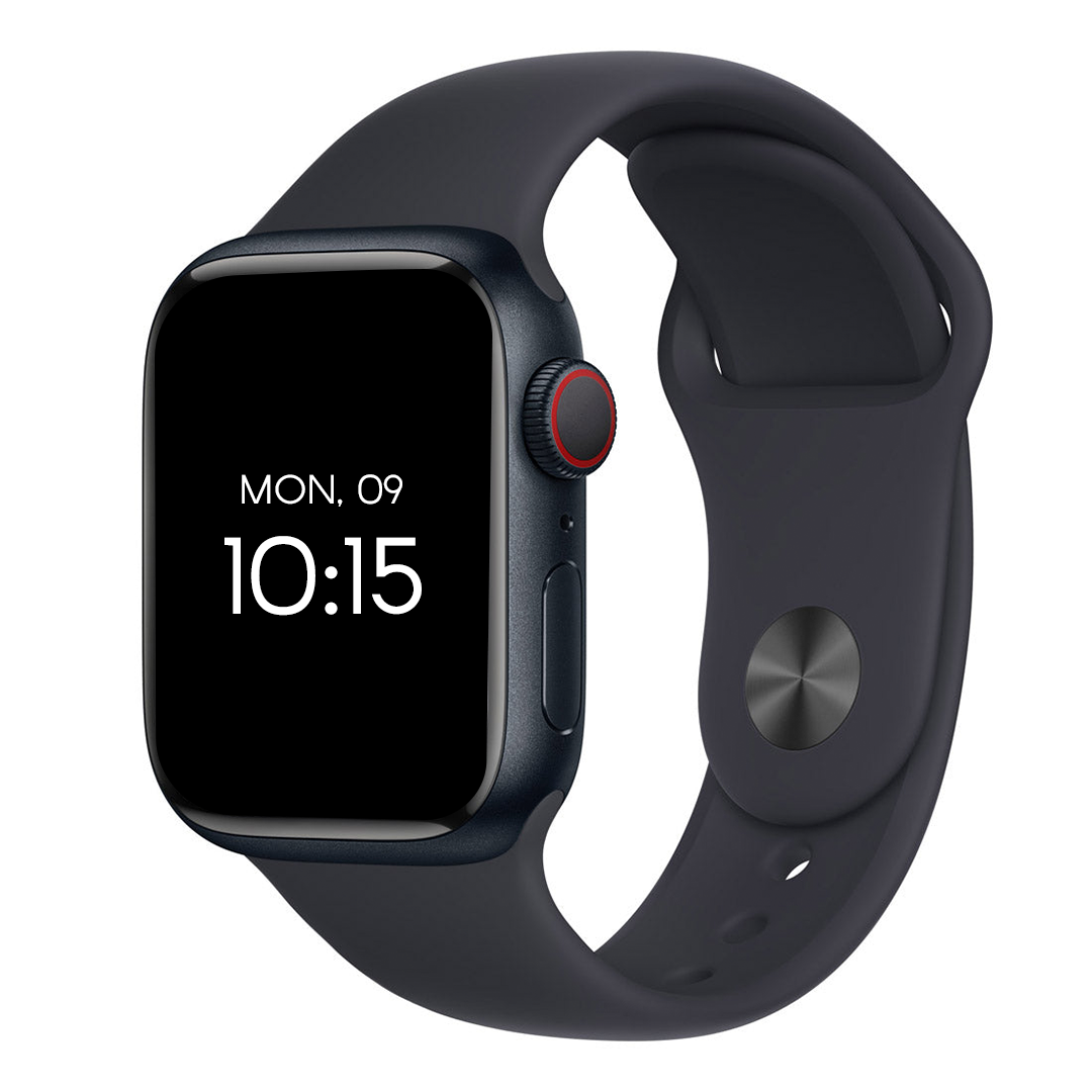 Apple Watch Series 9 41mm GPS + Cellular Midnight Aluminium Case w/ Midnight Sport Band - Pristine - Refurbished (AU Version)