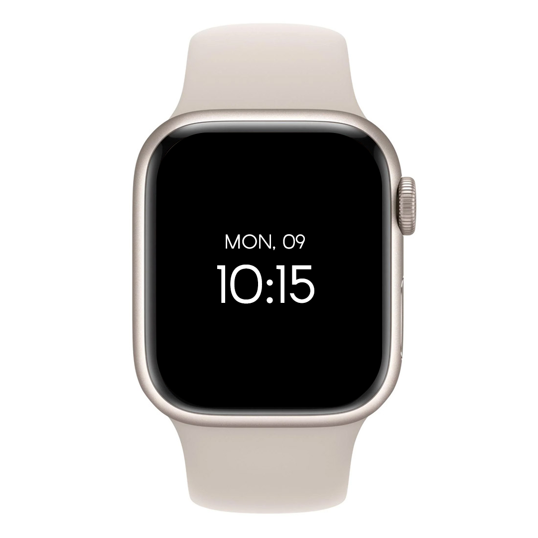 Apple Watch Series 9 45mm Starlight Aluminium Case GPS + Cellular (M/L)