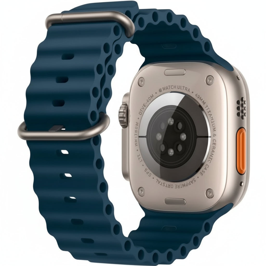 Apple Watch Ultra 2 49MM GPS + Cellular - Titanium Case Ocean Band Blue - Pristine - Refurbished Apple