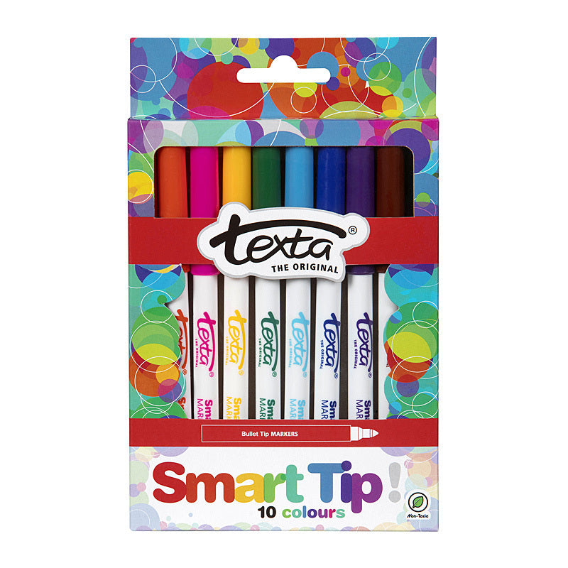 Texta Smart Tip Markers Pk10 Texta