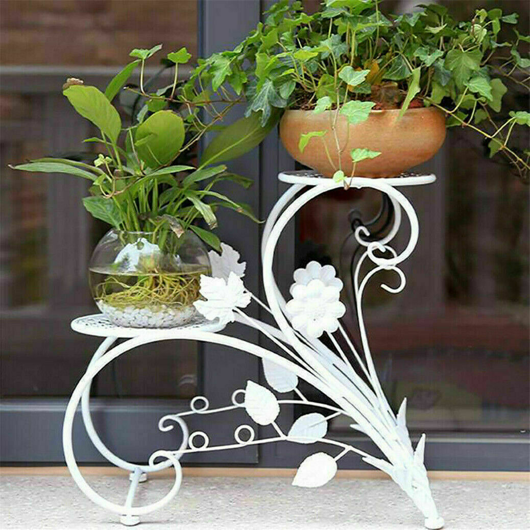 Set of 2 Plant Stand Wedding Garden Flower Shelf Rack Tristar Online