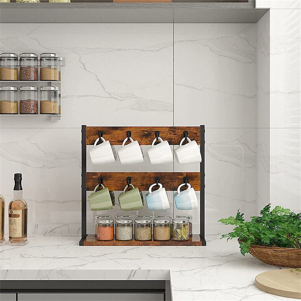 Coffee Mug Holder Stand 43.5cm High, 42cm Wide Kitchen Organizer Tristar Online