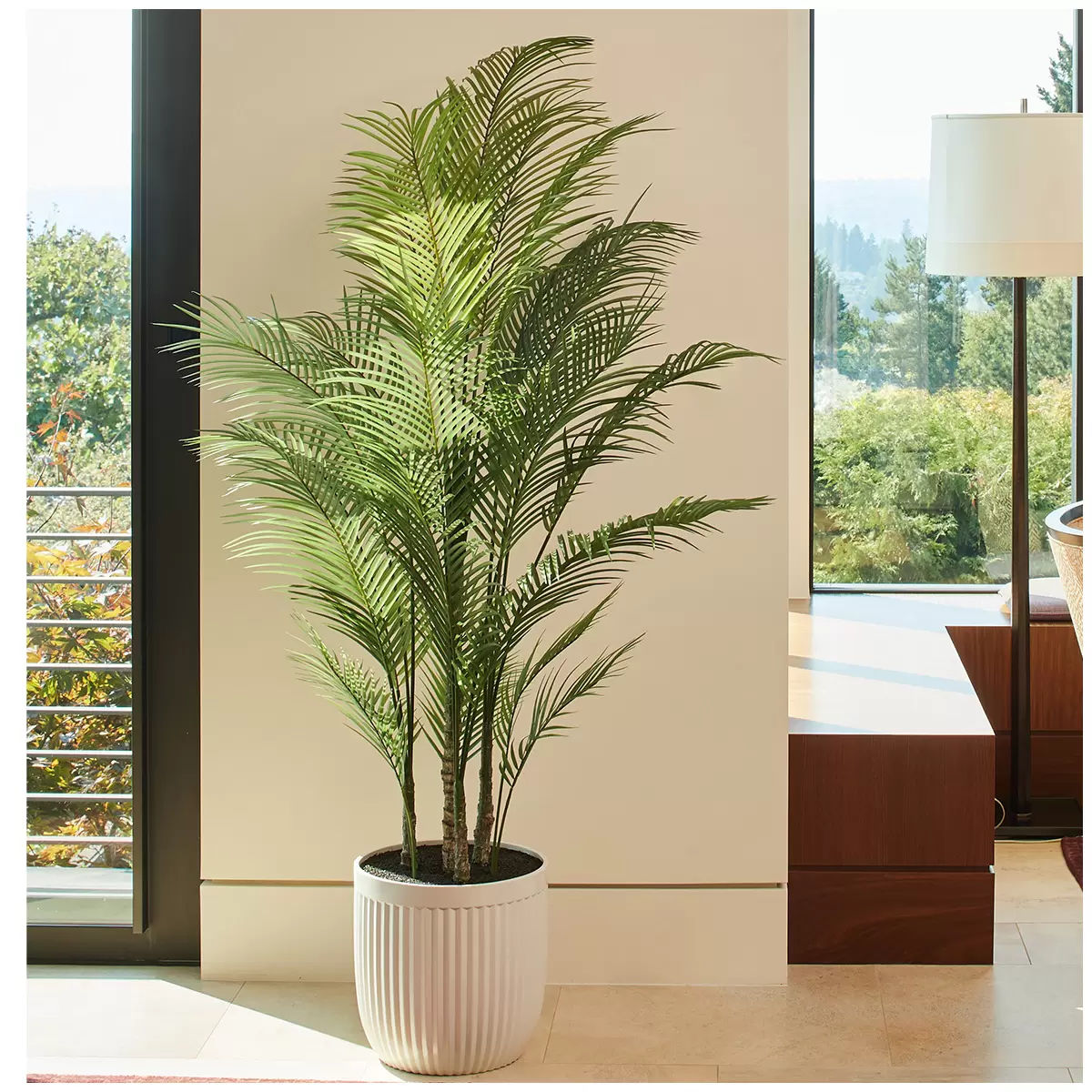 Artificial Palm Tree In Ribbed Pot 2M Tristar Online