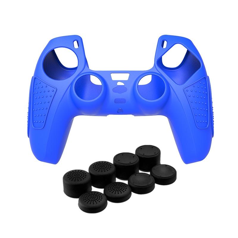 Black Silicone Protective Case for Ps5 Gamepad - Anti-skid Cover - Blue Tristar Online