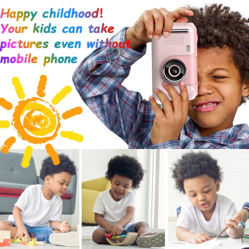 Kids' 2.4 Reversible Hd Photo Camera with Bracket - Yellow / Blue Tristar Online