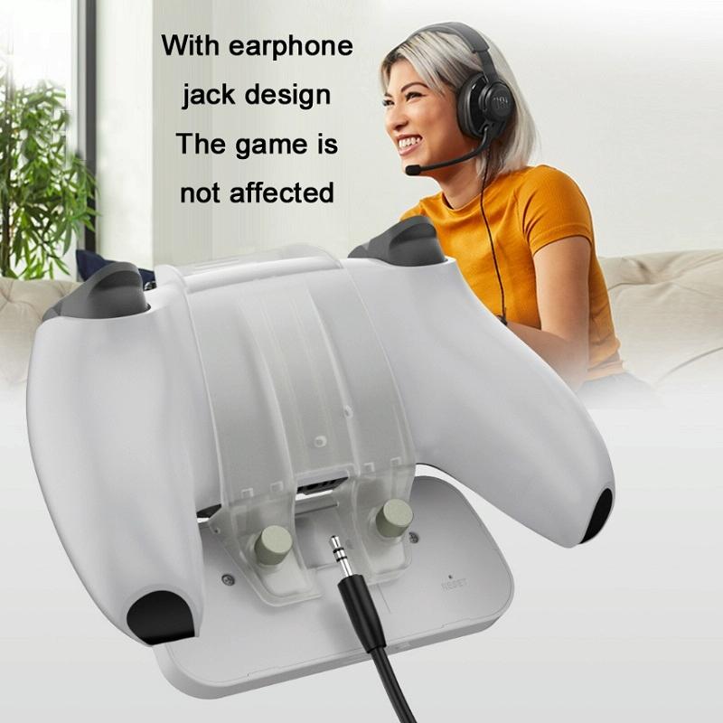 Wireless Bluetooth Gamepad with Headphone Jack for Ps5 - White Tristar Online