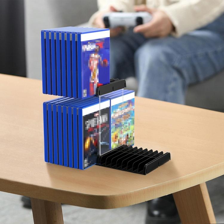 Wall-mounted Game Card Cd Storage Bracket - Black Tristar Online