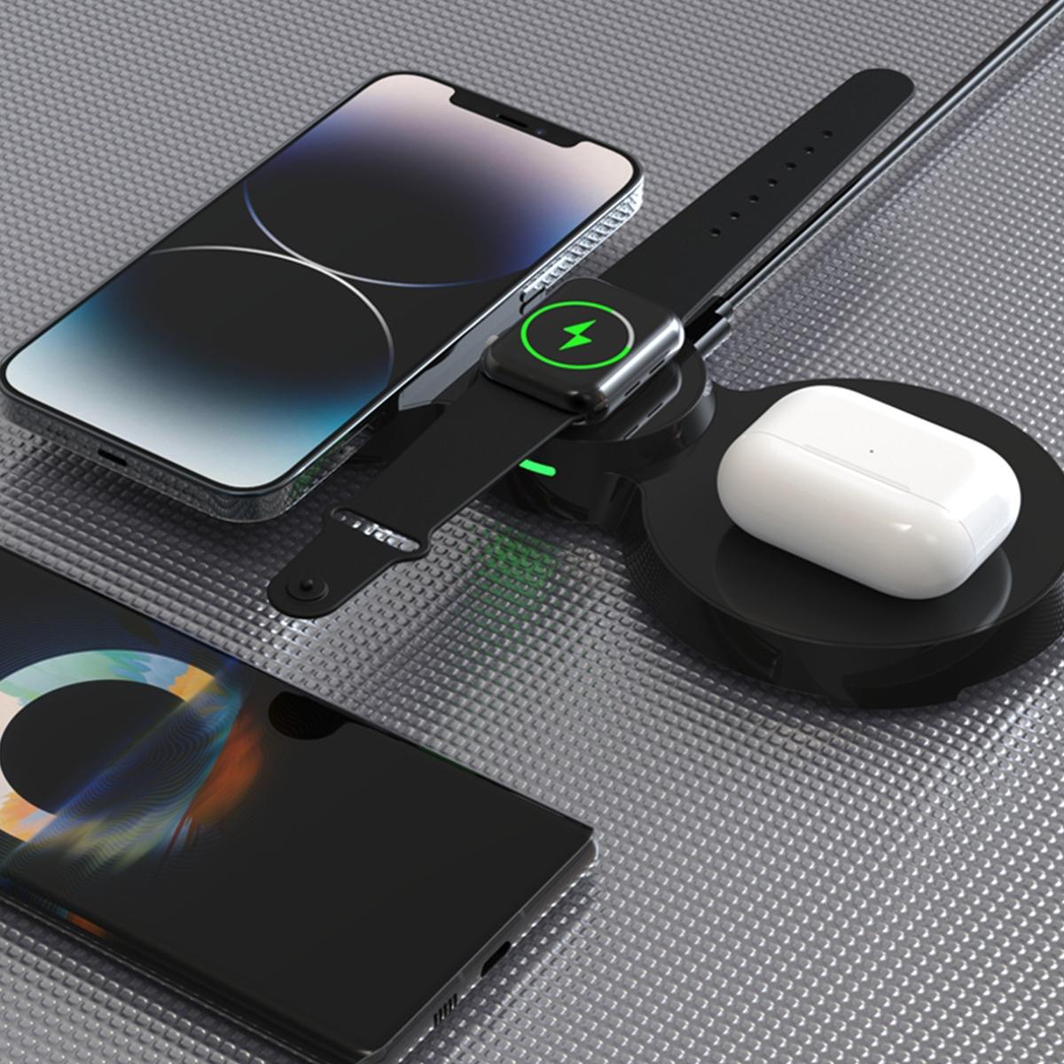 15W 3 In 1 Transparent Magnetic Wireless Charger Tristar Online