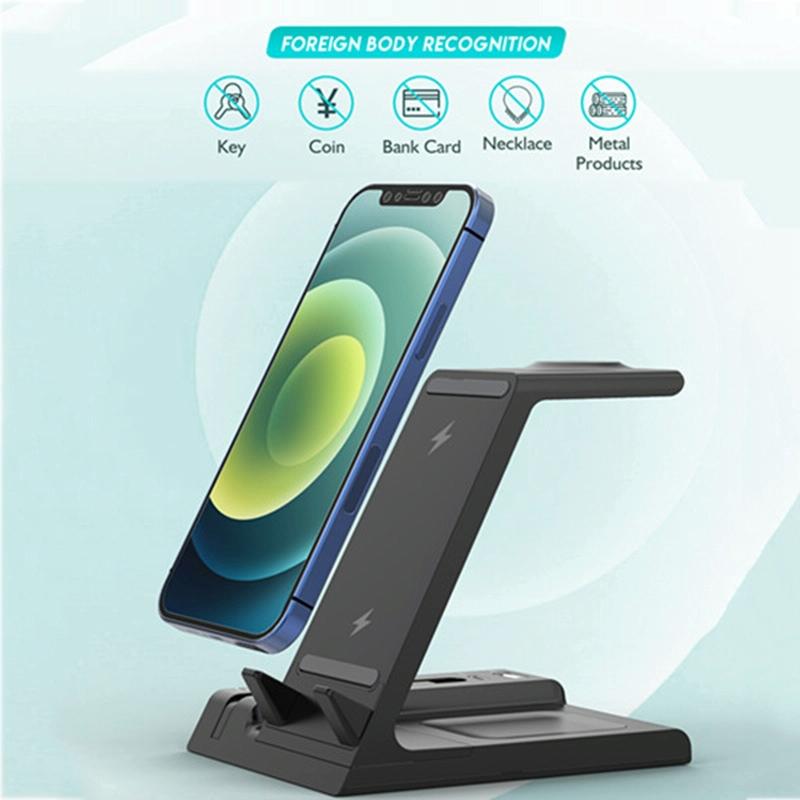 6 In 1 Fast Wireless Charger Stand Black Tristar Online