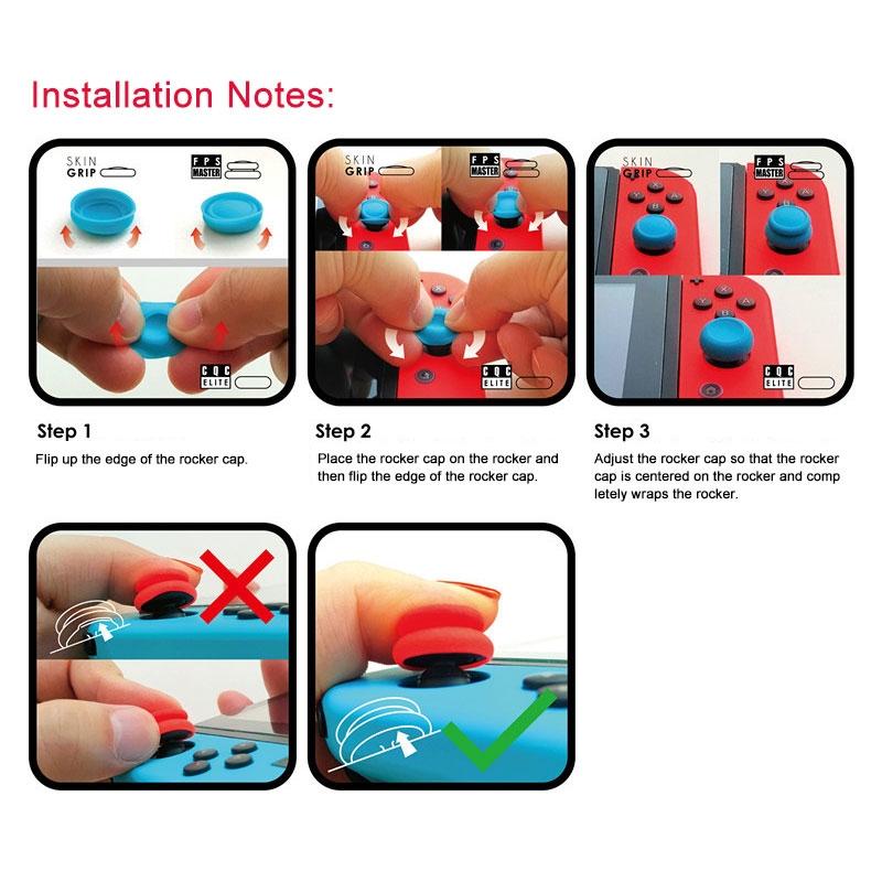 Ps4 Gamepad Rocker Cap Button Cover for Ns Pro - Green + Red Tristar Online