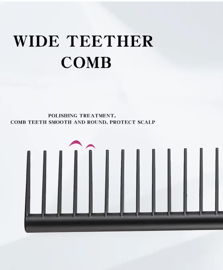 Champagne Air Cushion Massage Paddle Brush & Wide Tooth Comb Set - Gentle Detangling for All Hair Types Tristar Online