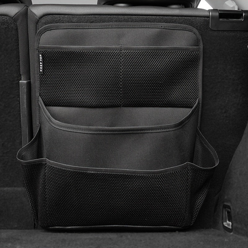 3 Pcs Black Premium Car Back Seat & Trunk Organizer - Multi-Pocket Hanging Storage Bag Tristar Online