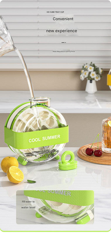 Yellow Portable Press-Release Ice Cube Maker Bottle - Makes 12 Cubes, Doubles as Bottle Tristar Online