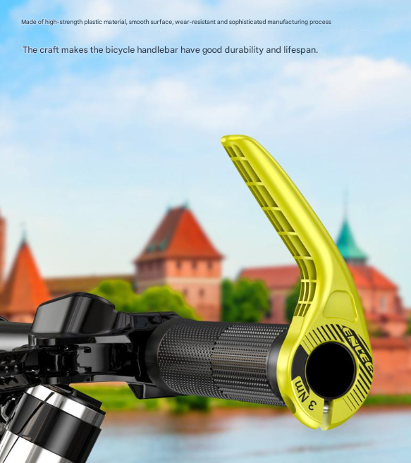 Black Ultralight Ergonomic Bike Bar Ends - High-Strength Composite Horn Grips (22.2mm) Tristar Online