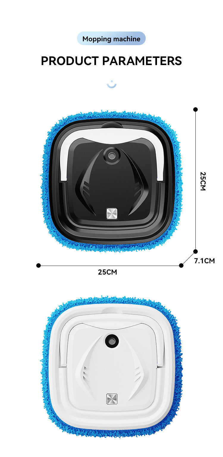 Black Smart Robotic Floor Mop with Humidifier Spray - Ultra-Slim Automatic Wet & Dry Floor Cleaner Tristar Online