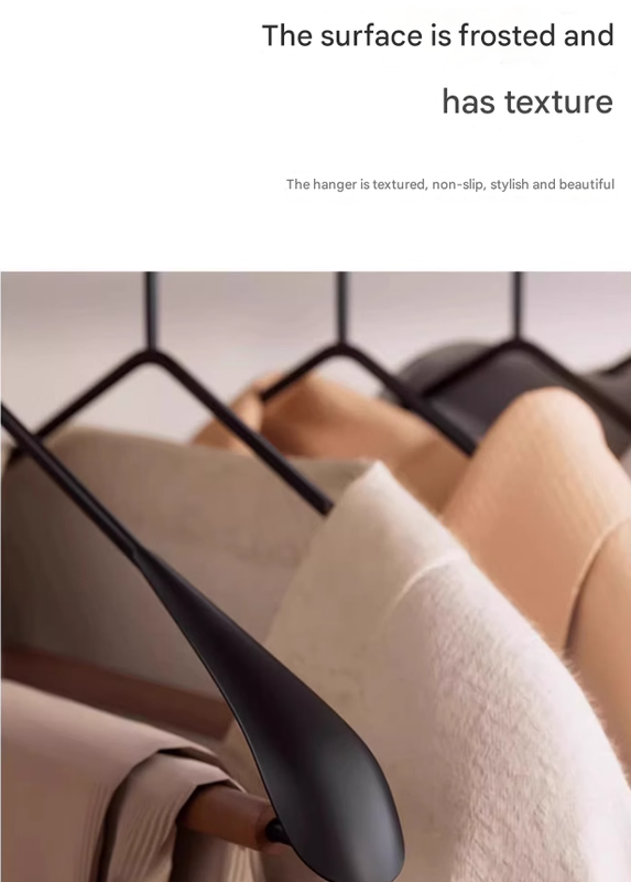 Premium Solid Wood Clothes Hangers Set of 6 - Wide Shoulder Non-Slip Suit Hangers Tristar Online