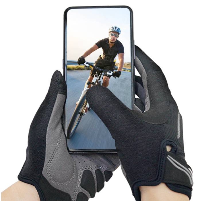 L Blue Unisex Full-Finger Cycling Gloves - Padded Shock-Absorbing & Anti-Slip Grip for MTB & Road Biking Tristar Online