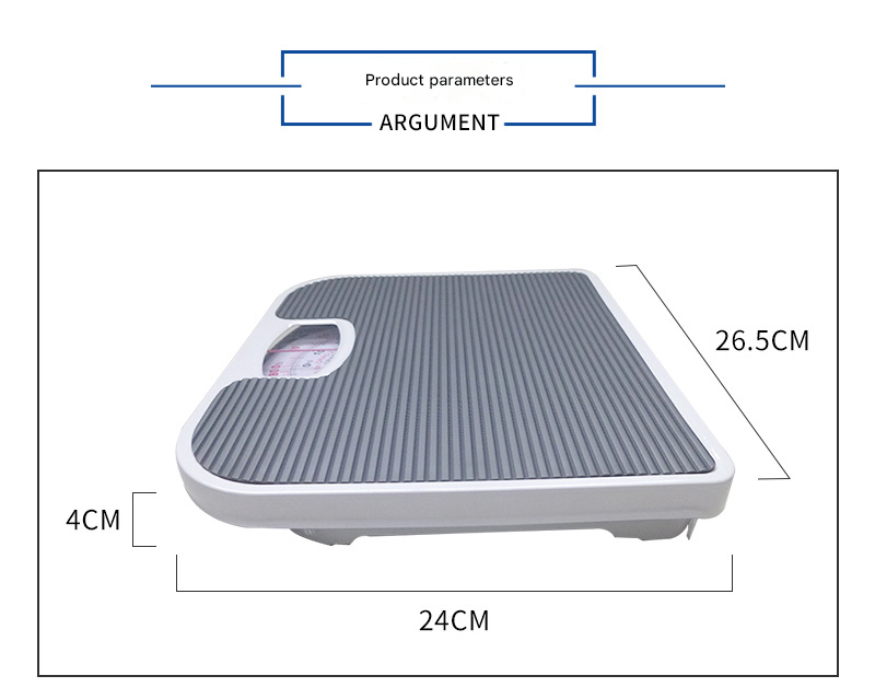 Dark Gray Classic Mechanical Bathroom Scale - Battery-Free Analog Body Weight Scale with Non-Slip Platform Tristar Online