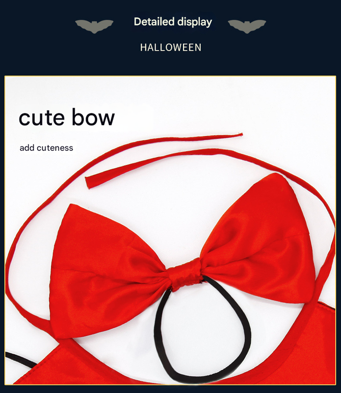 Purpie Regal Vampire Pet Cape | Halloween & Christmas Costume Cloak with Bow & Pom-Poms for Dogs and Cats(Size M) Tristar Online