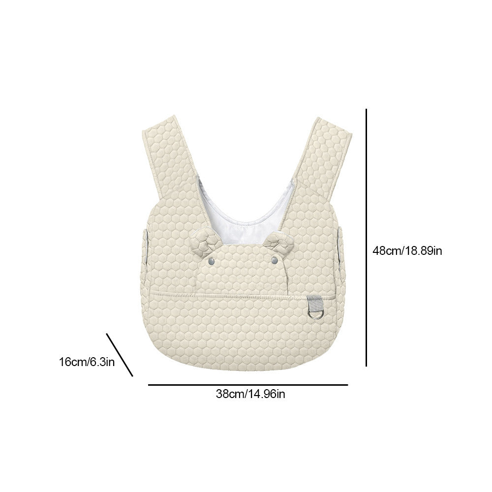 Khaki Hands-Free Quilted Pet Carrier Sling - Soft & Comfortable Front Pack for Small Dogs and Cats Tristar Online