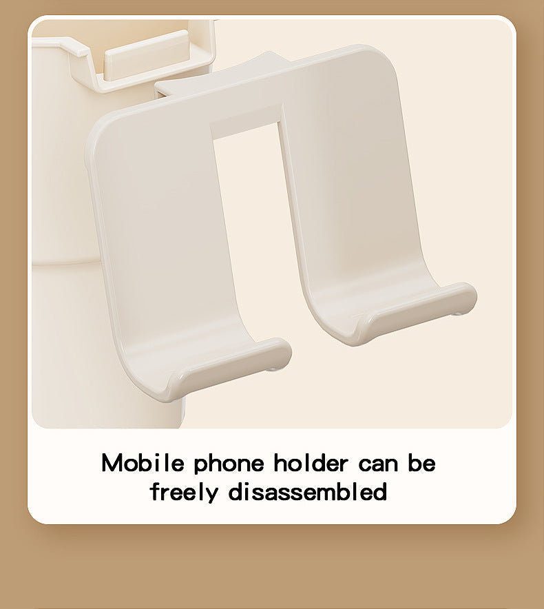 Multi-Purpose Anti-Spill Cup Holder with Suction Base & Detachable Phone Stand(black) Tristar Online