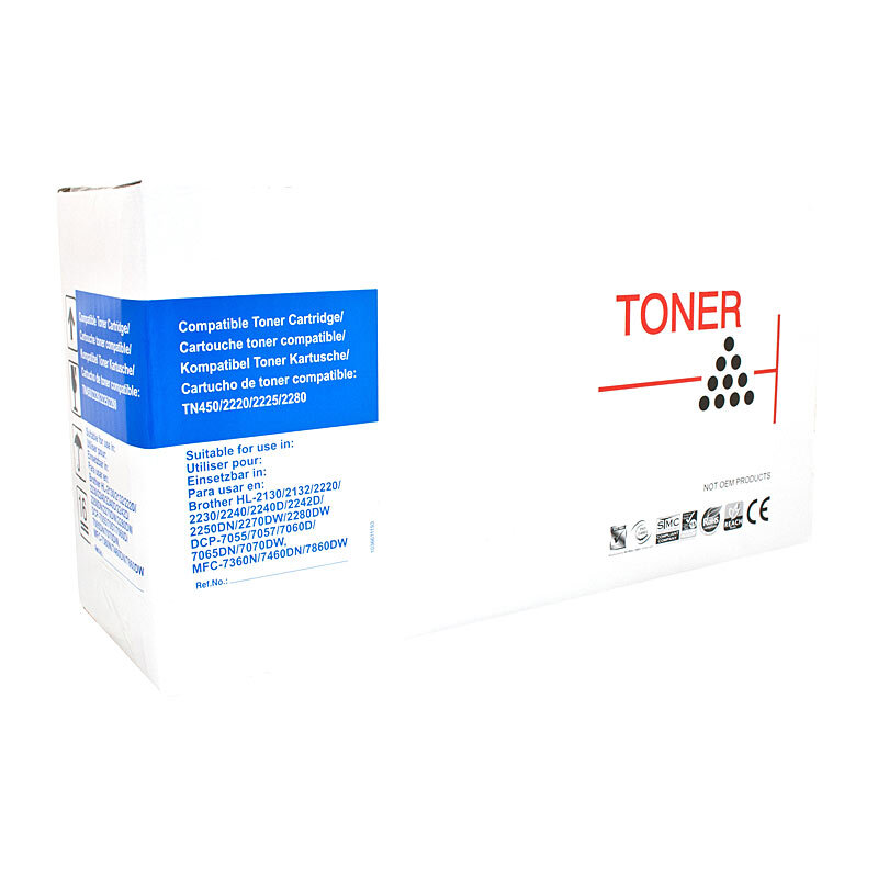 Compat Brother TN2250 Cart White Box