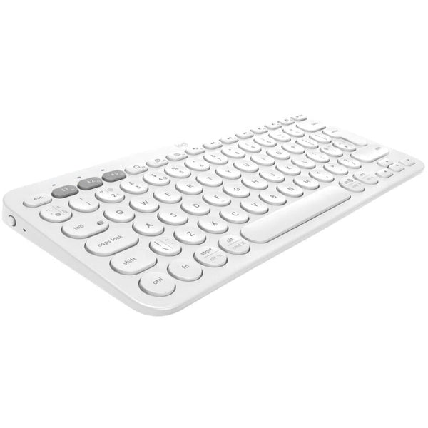 Logitech K380 Multi-Device Bluetooth Wireless Keyboard with Easy-Switch for Up to 3 Devices - White Logitech