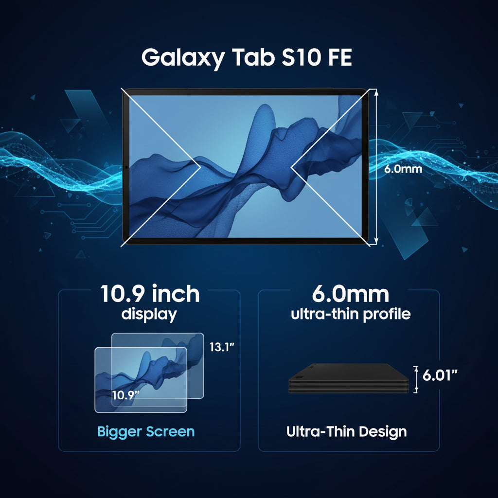Samsung Galaxy Tab S10 FE+ Plus Wi-Fi - 8GB RAM, 128GB, Light Blue - D1 Samsung