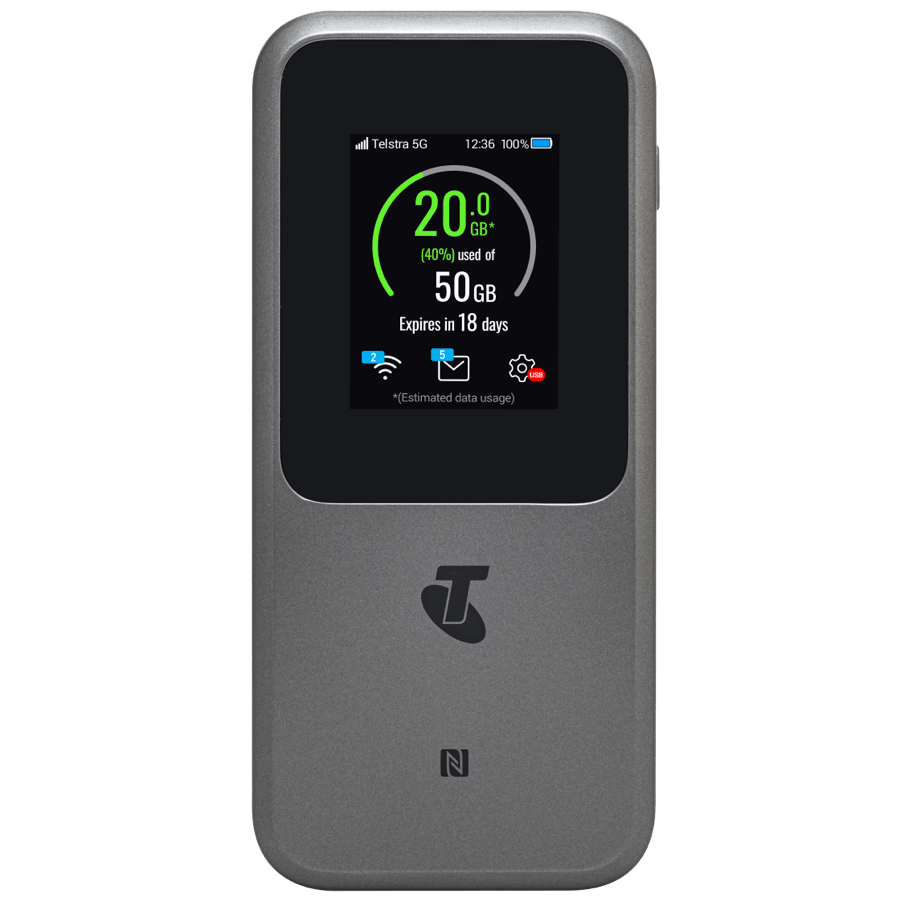 Telstra 5G Hotspot Grey 2024 (AU Version) - Excellent - Refurbished Telstra