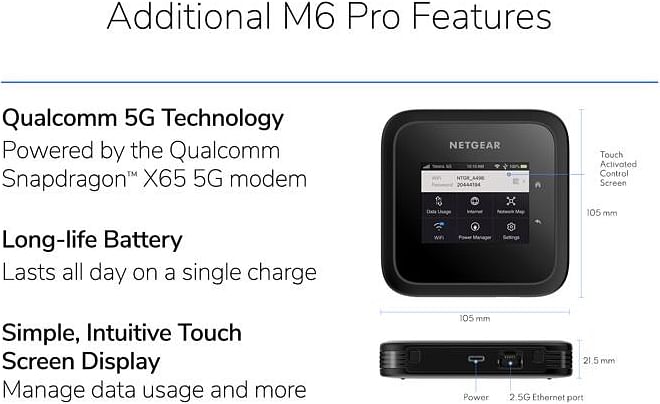 Netgear Nighthawk M6 5G AU Version WiFi Mobile Router - (AU Version) Netgear