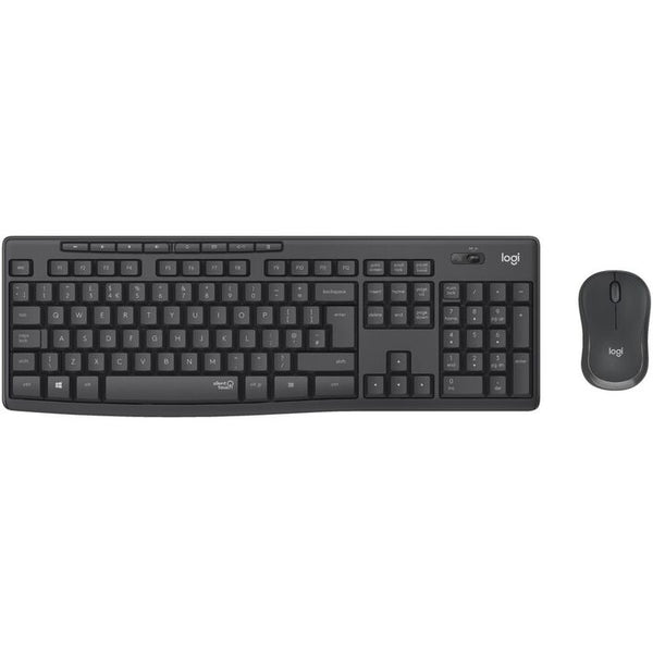 Logitech MK295 Silent Wireless Keyboard and Mouse Combo - Black Logitech