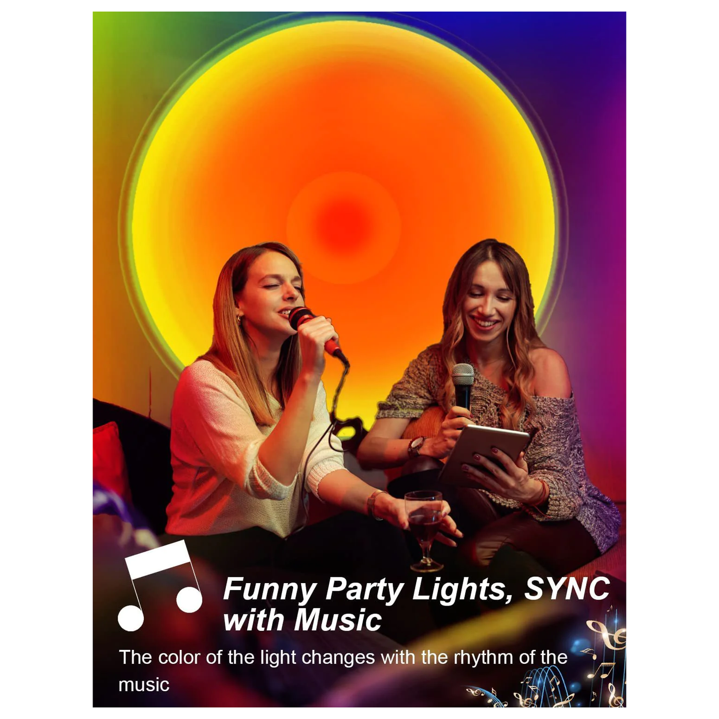 Sunset Light RGB Floor Atmosphere Ambient Light with App Control