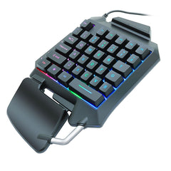 G92 One-handed Gaming Membrane keyboard Ergonomic Keypad Trion