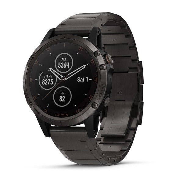 Garmin Fenix 5 Plus Sapphire Multisport GPS Smartwatch - Carbon Grey Garmin