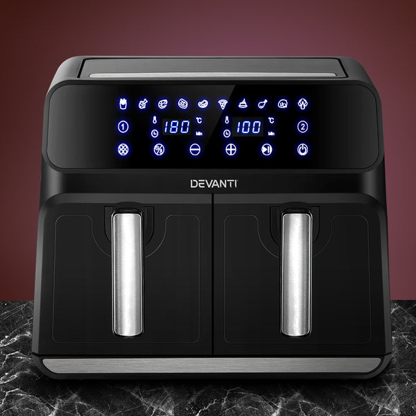 Devanti Air Fryer 8L LCD Fryers Oven Airfryer Healthy Cooker Oil Free Kitchen Tristar Online