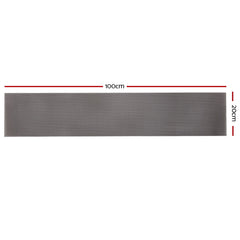 Gardeon Gutter Guard Aluminium Mesh 60M 100x20cm Black Tristar Online