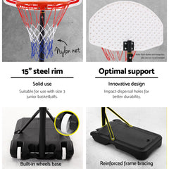 Pro Portable Basketball Stand System Hoop Height Adjustable Net Ring Tristar Online